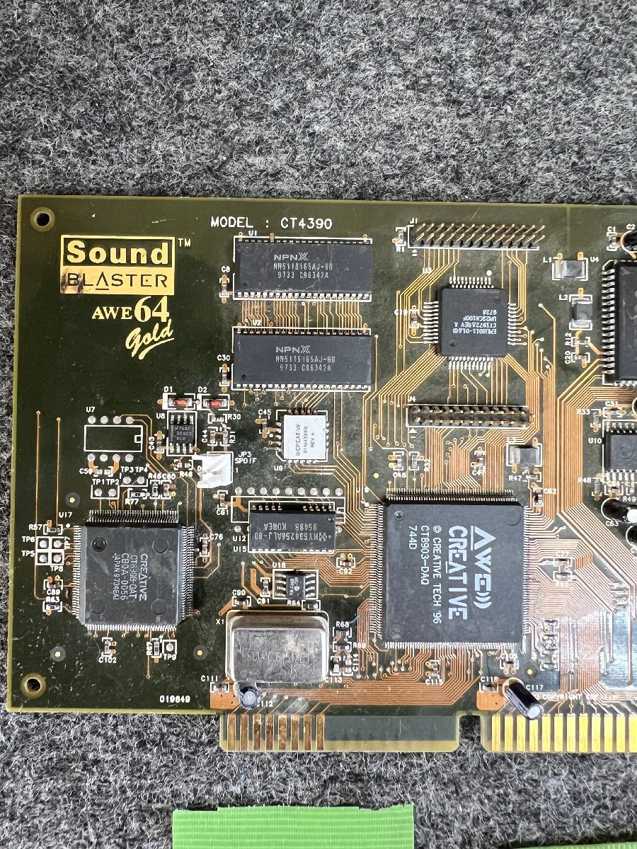 【送ゆうパケ250円】Creative Labs Sound Blaster AWE64 Gold CT4390 ISAバス用サウンドボード 背面プレート欠 ※未チェックの画像5