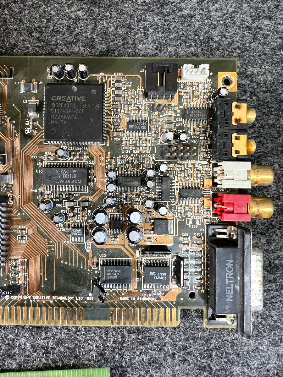 【送ゆうパケ250円】Creative Labs Sound Blaster AWE64 Gold CT4390 ISAバス用サウンドボード 背面プレート欠 ※未チェックの画像4