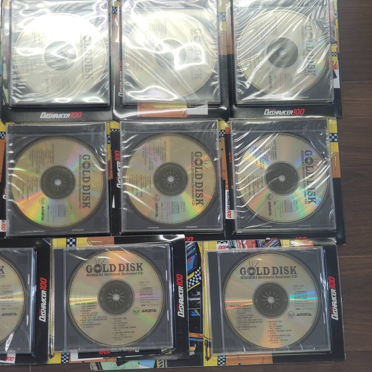 0423-204□未開封品 日石 非売品 CD 13枚 セット GOLD DISK NISSEKI DASHRACER 100 再生未確認 ARISTA 日本石油 簡易梱包