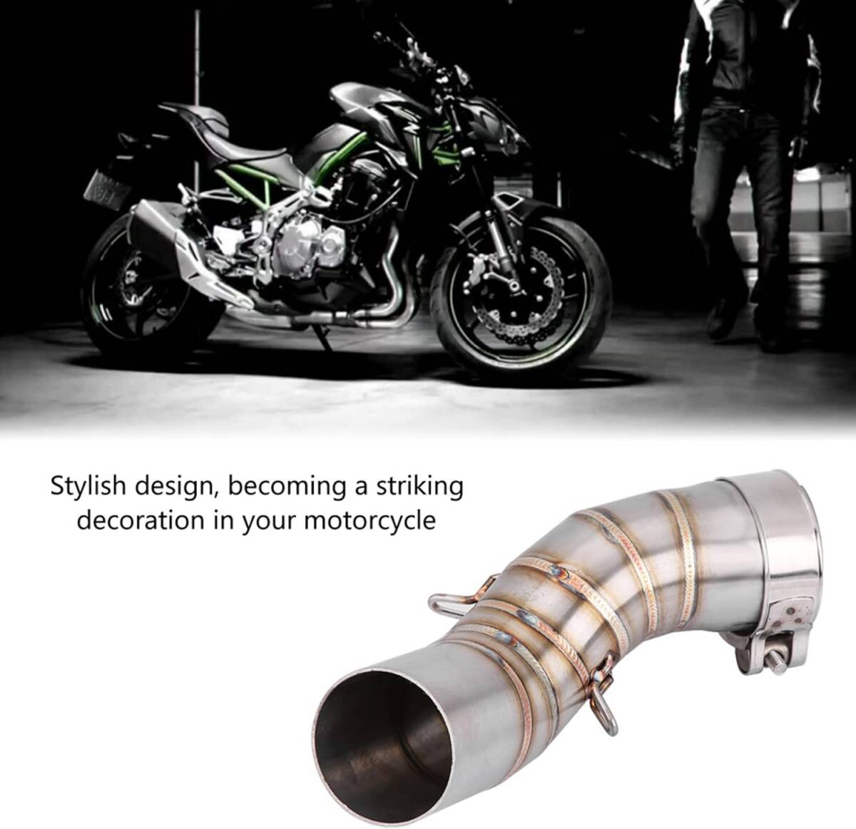 オートバイの排気管の変更、Z900 2017-2018のオートバイの完全排気システムの中間パイプリンク接続