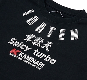 カミナリ雷/スターレット/Tシャツ黒/L/kmt-133/エフ商会/カミナリモータース/テッドマン_画像4