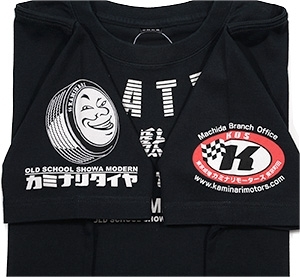 カミナリ雷/スターレット/Tシャツ黒/L/kmt-133/エフ商会/カミナリモータース/テッドマン_画像5