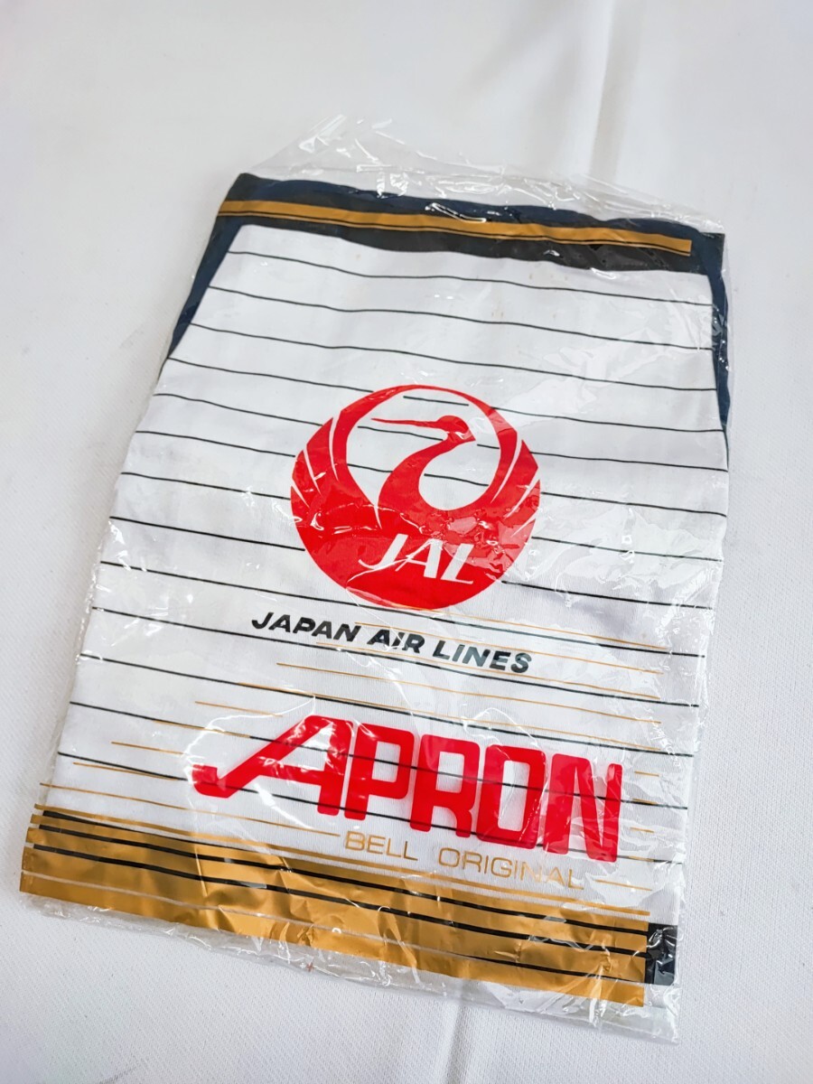 日本空港 JAL エプロン 未使用 昭和レトロ 当時物 コレクション JAPAN AIR LINES APRON BELL ORIGINAL ヴィンテージ オールド レア(040204)の画像1