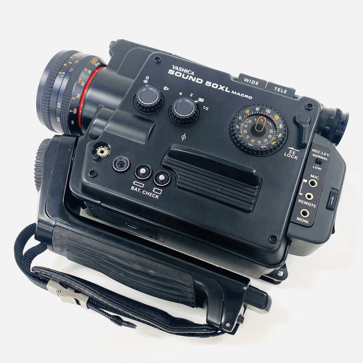 C600-Z6-532 YASHIKA ヤシカ SOUND 50XL MACRO 8ミリビデオカメラ スーパー8同時録音ムービーカメラ ケース付き 昭和レトロ 映像機器 ④の画像1