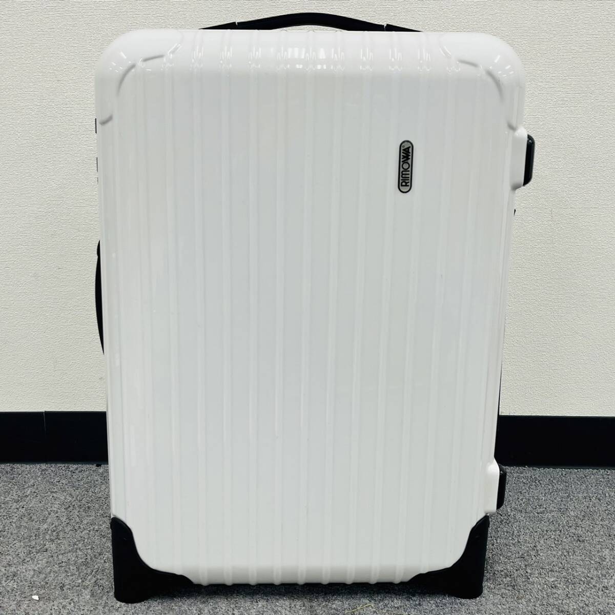 E216-Z14-124 RIMOWA リモワ Germany スーツケース キャリーバッグ 本体 H39×D19×H52.5(約/㎝) ホワイトカラー 旅行 出張 バッグ ②