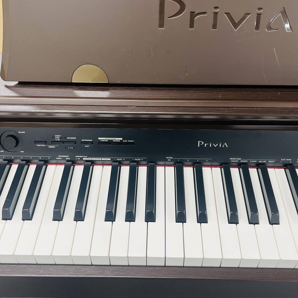 sG257-M1-2450 ▲【引取推奨】CASIO カシオ Privia プリヴィア PX-760BN 電子ピアノ 通電/簡単な音出し確認済み 付属品 2017年製 ピアノ②の画像4