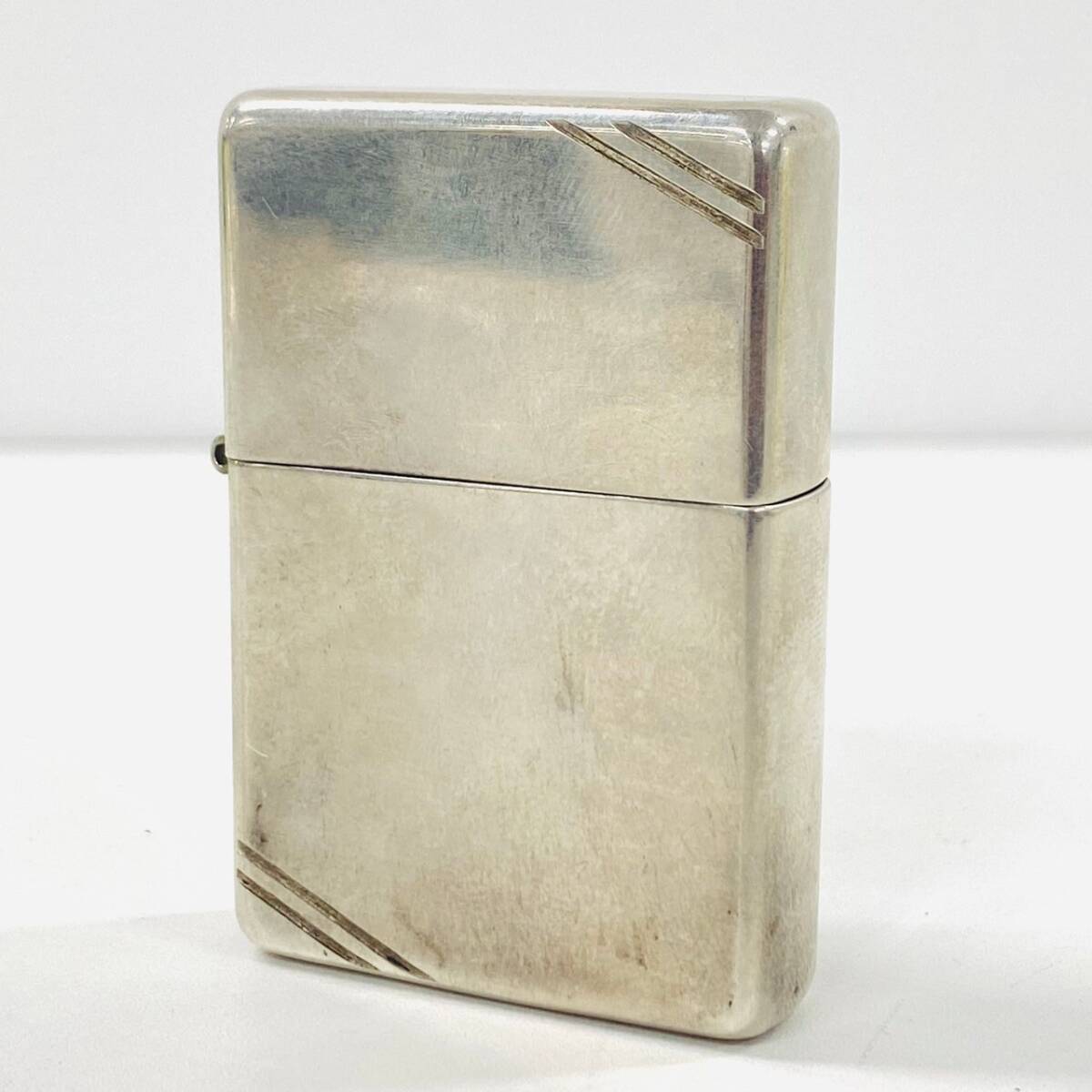 I634-Z7-289 ▲ ZIPPO ジッポ オイルライター STERLING スターリング シルバー 2002 火花有り 重量約33.71g ライター 喫煙具 ④_画像2