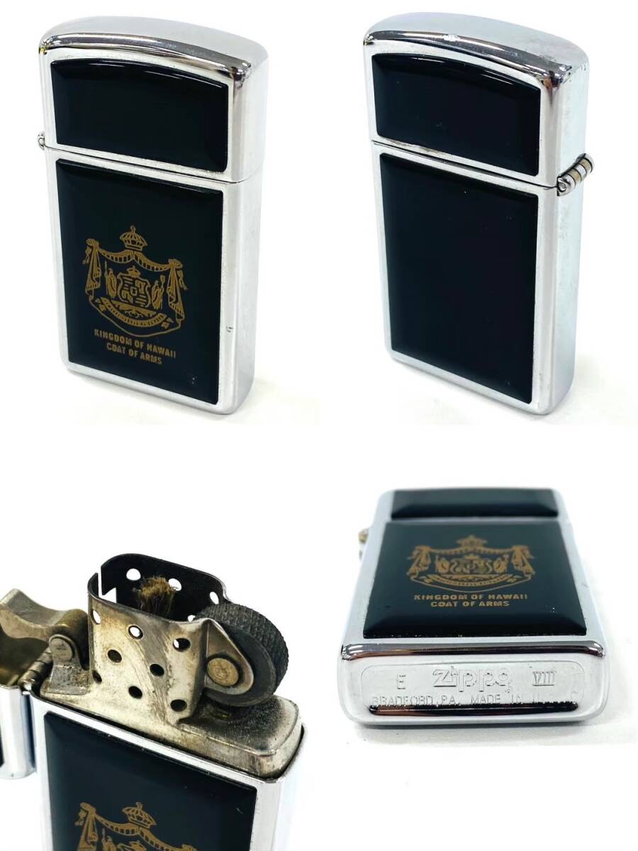 I625-2222 ▲ ■ ZIPPO ジッポ オイルライター ライター 5点セット 1995/1992/2001/2014 火花有り ライター 喫煙具喫煙グッズ ④_画像4