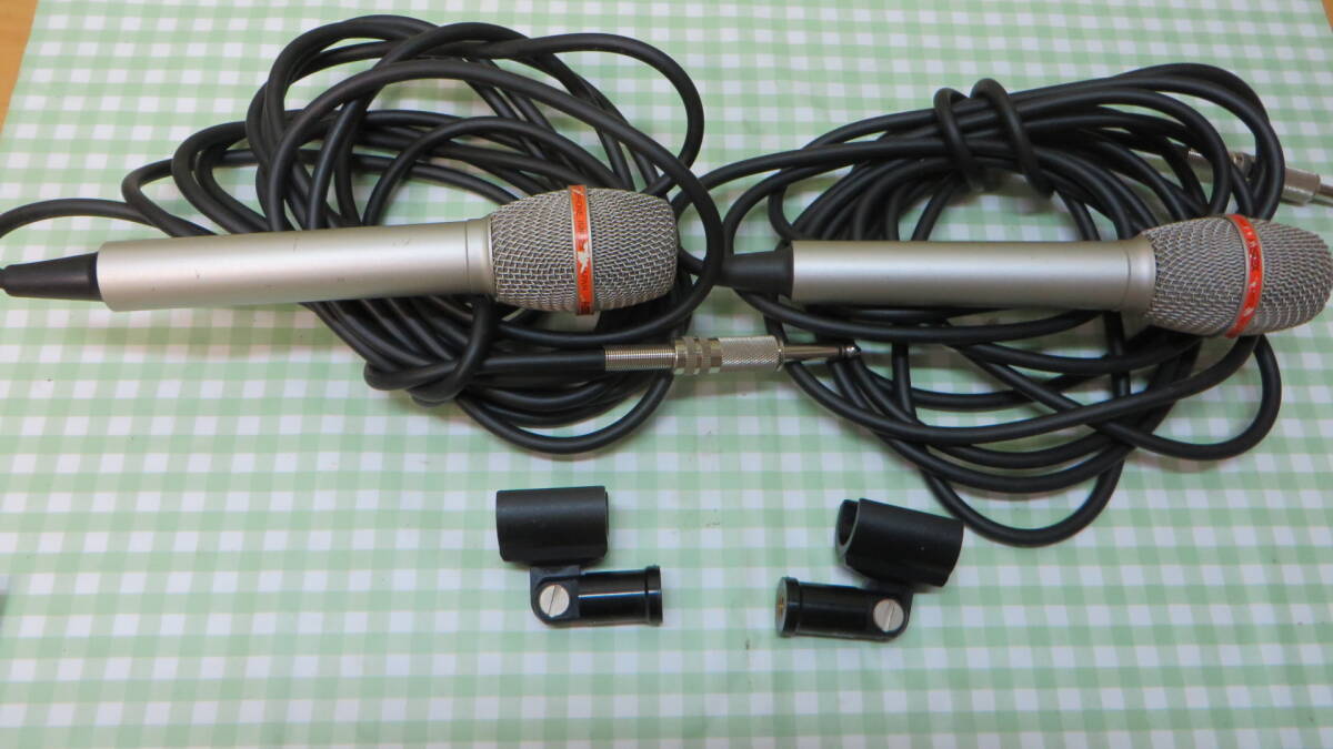 FOSTEX condenser microphone M635 2 pcs set ( used )