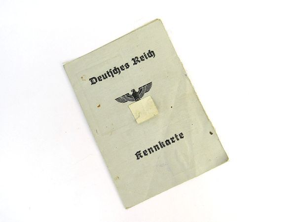 第二次大戦中実物 ドイツ軍 身分証明書 Kennkarteの画像1