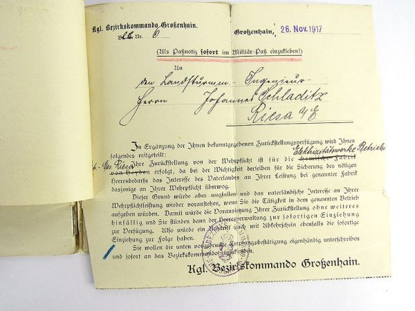第一次世界大戦中実物 ドイツ軍 軍隊手帳 ミリタリーパック 工兵の画像9