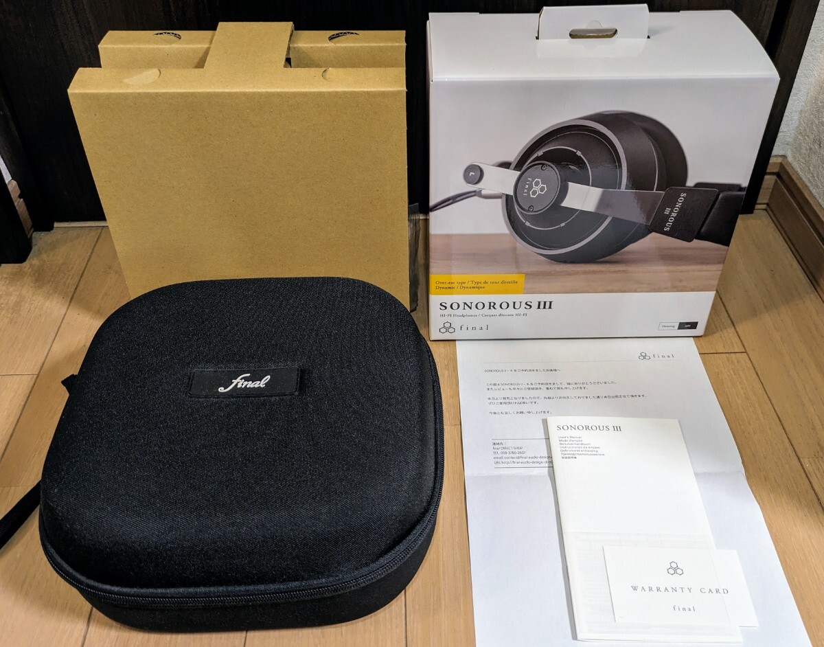 Yahoo!オークション - 美品 final SONOROUS III 純正ケース付き Yahoo!オークション - 美品 final SONOROUS III 純正ケース付き