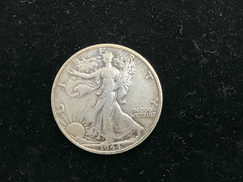 アメリカ リバティコイン ウォーキングリバティ ハーフダラー 銀貨 50セント 1944年の画像1