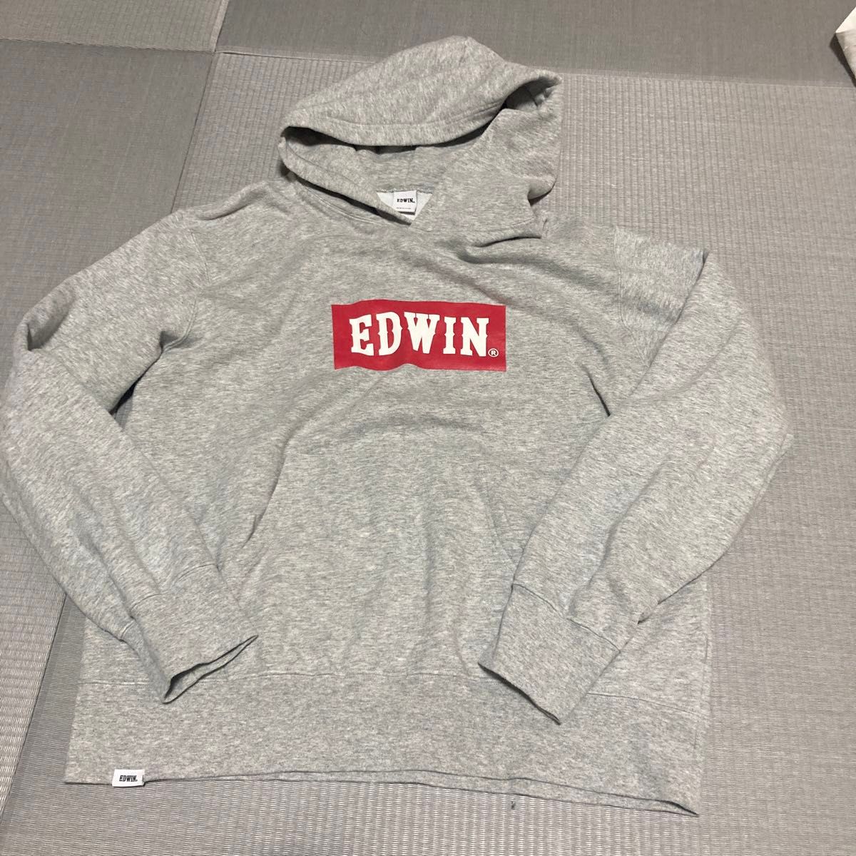 エドウィン　EDWIN メンズ　レディース パーカー　ロゴパーカー　フード付き