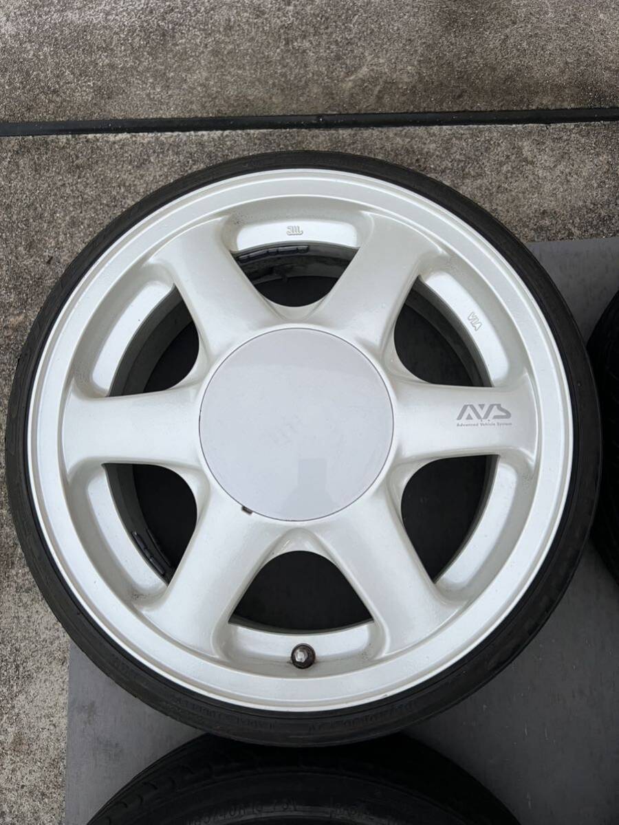 AVS VS6 YOKOHAMA 16×7J+30 114.3-4H ４本 ヨコハマ アルミ ホイール センターキャップ USDM JDM 当時物 希少_画像3