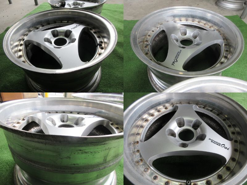 ☆現状渡し☆ADVAN RACING Oni☆16インチ9J+25 5H/PCD114.3 2本セット☆の画像4