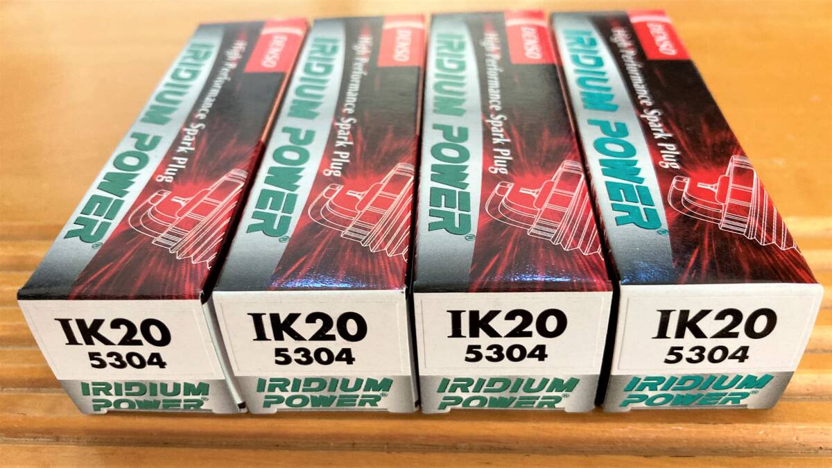 【未使用】 DENSO ★ デンソー IRIDIUM POWER イリジウム パワー プラグ IK20 5304 4本セット 送料185円の画像1