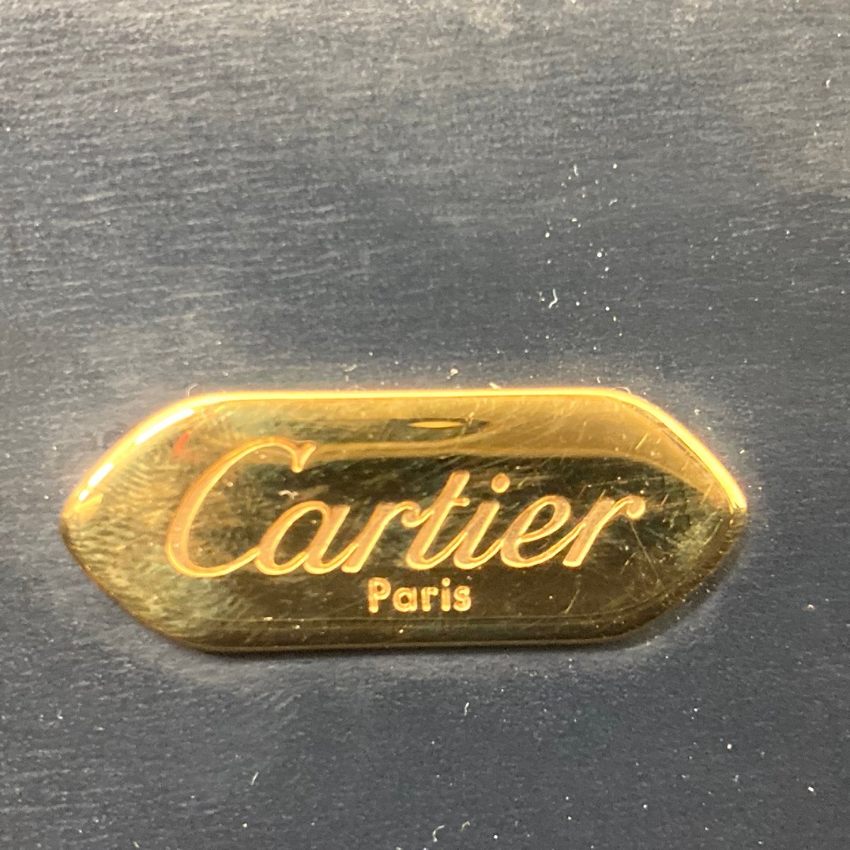 Cartier/カルティエ サファイアライン カーフレザー トートバッグ ハンドバッグ レディース ブラック ヴィンテージ ジャンクの画像9