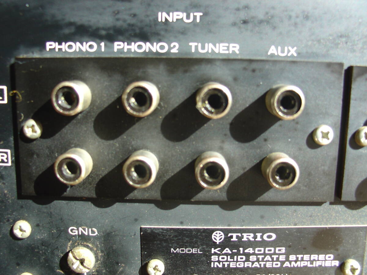 TRIO （KEWOOD） KA-1400G 完動品 (1973年頃) プリメインアンプ ビンテージ 音出し確認済み。 の画像6