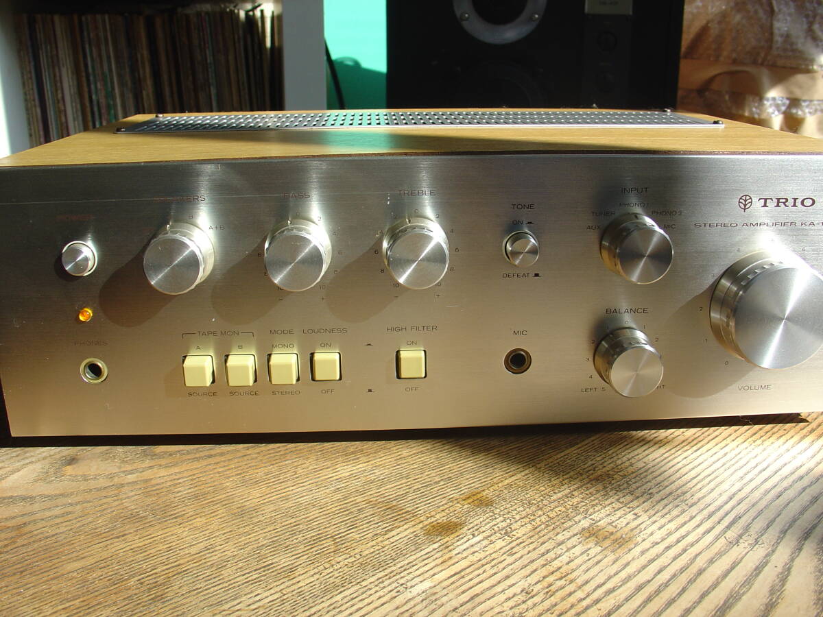 TRIO （KEWOOD） KA-1400G 完動品 (1973年頃) プリメインアンプ ビンテージ 音出し確認済み。 の画像9