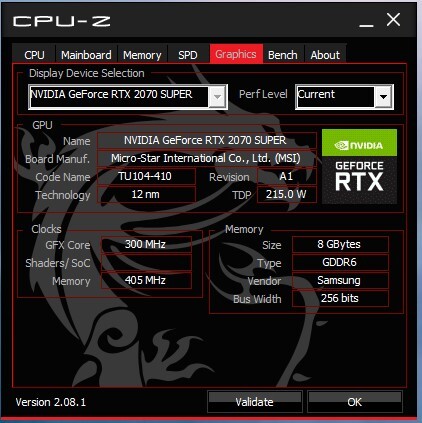 GW中も発送！【動作確認済】MSI RTX2070 Super 8GB AERO NVIDIA GeForce DP HDMI ゲーミング グラフィックボードの画像7