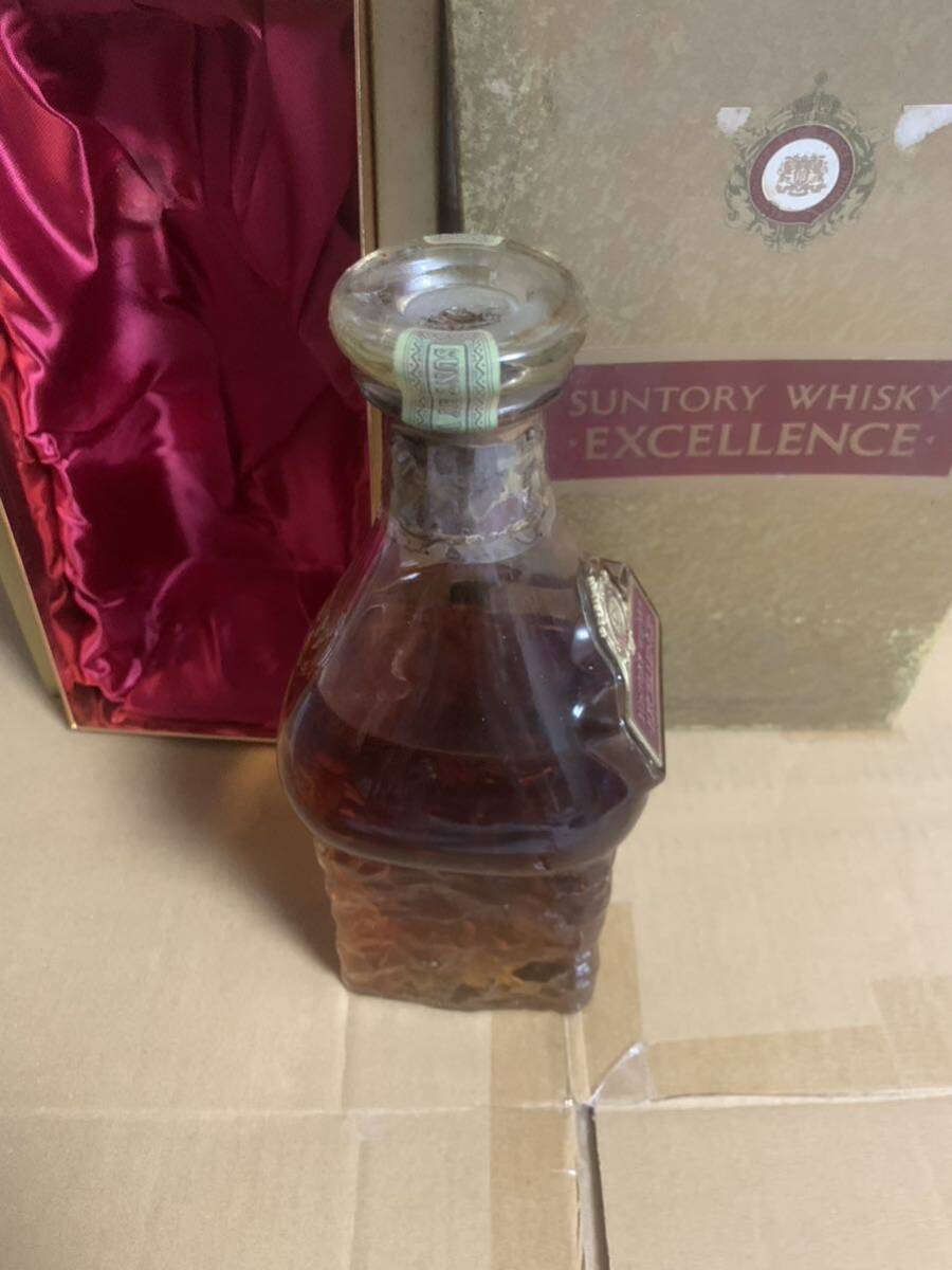 SUNTORY WHISKY EXCELLENCE サントリーウイスキー エクセレンス 80周年記念ボトル　箱付き　古酒　特級 _画像3