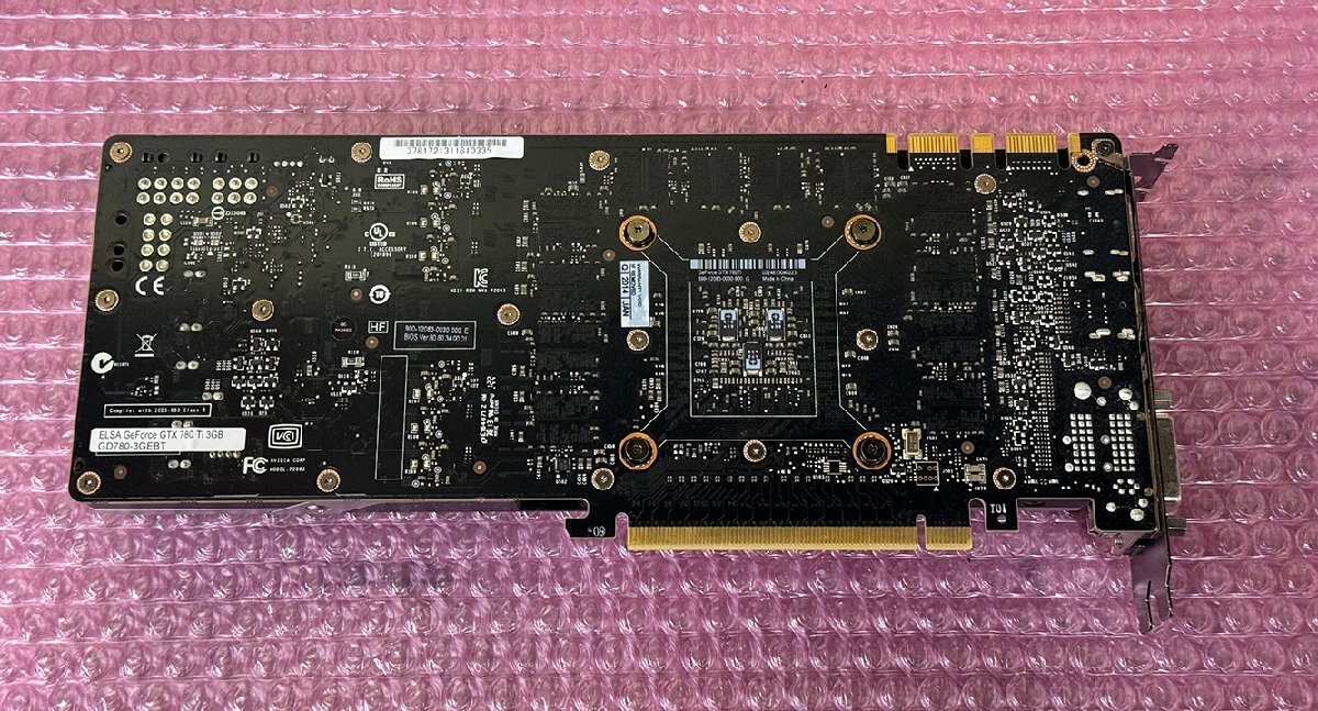 中古グラフィックカード nVidia GeForce GTX 780Ti 3GB 動作確認済の画像3