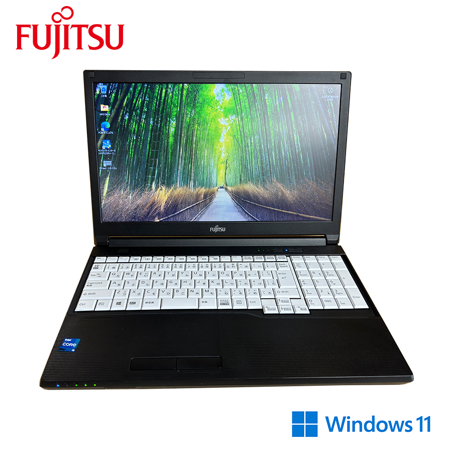 富士通 LIFEBOOK A5511/G Core i5 メモリ 8GB HDD500GB 15.6ワイド 10キー付 Wifi Office付 Windows11 中古_画像1