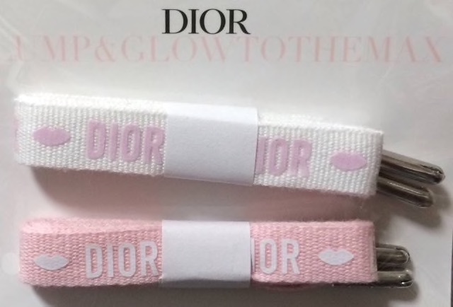 Christian Dior『シューレース(ピンク&ホワイト)』新品_画像1