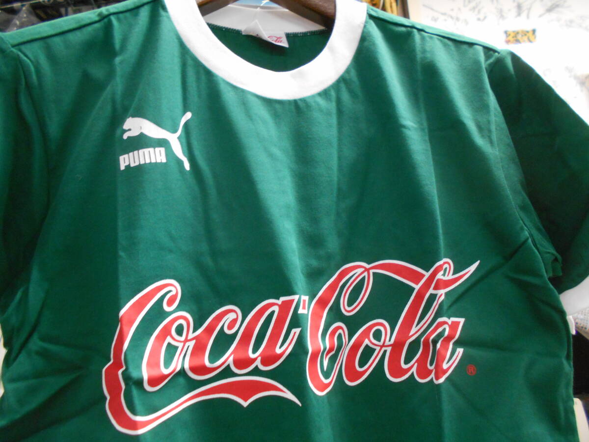 puma футболка ( Coca * Cola ) PCR-1000H M размер зеленый / белый 