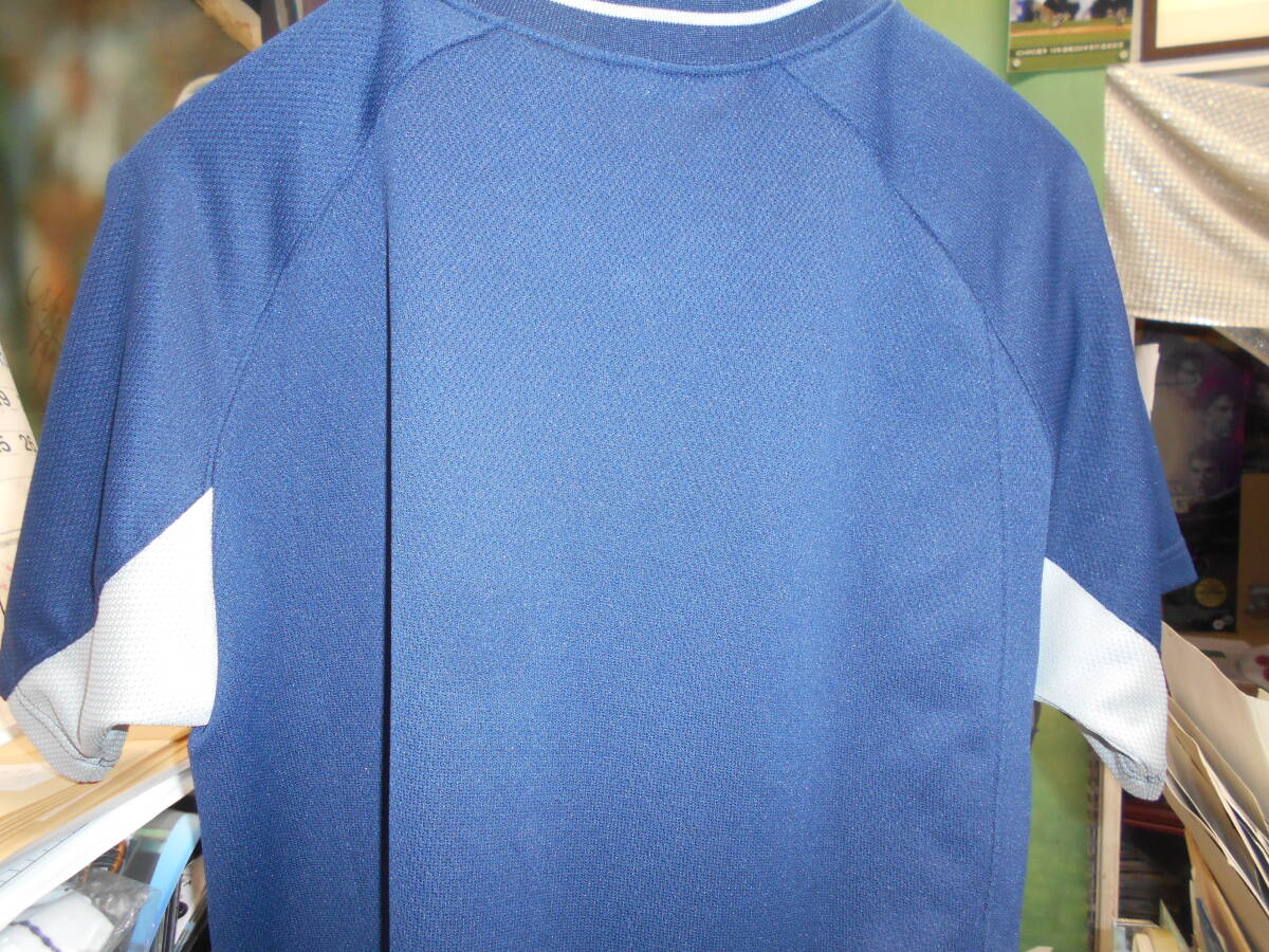  Z Baseball рубашка с коротким рукавом BOT-675 L размер темно-синий / серебряный 