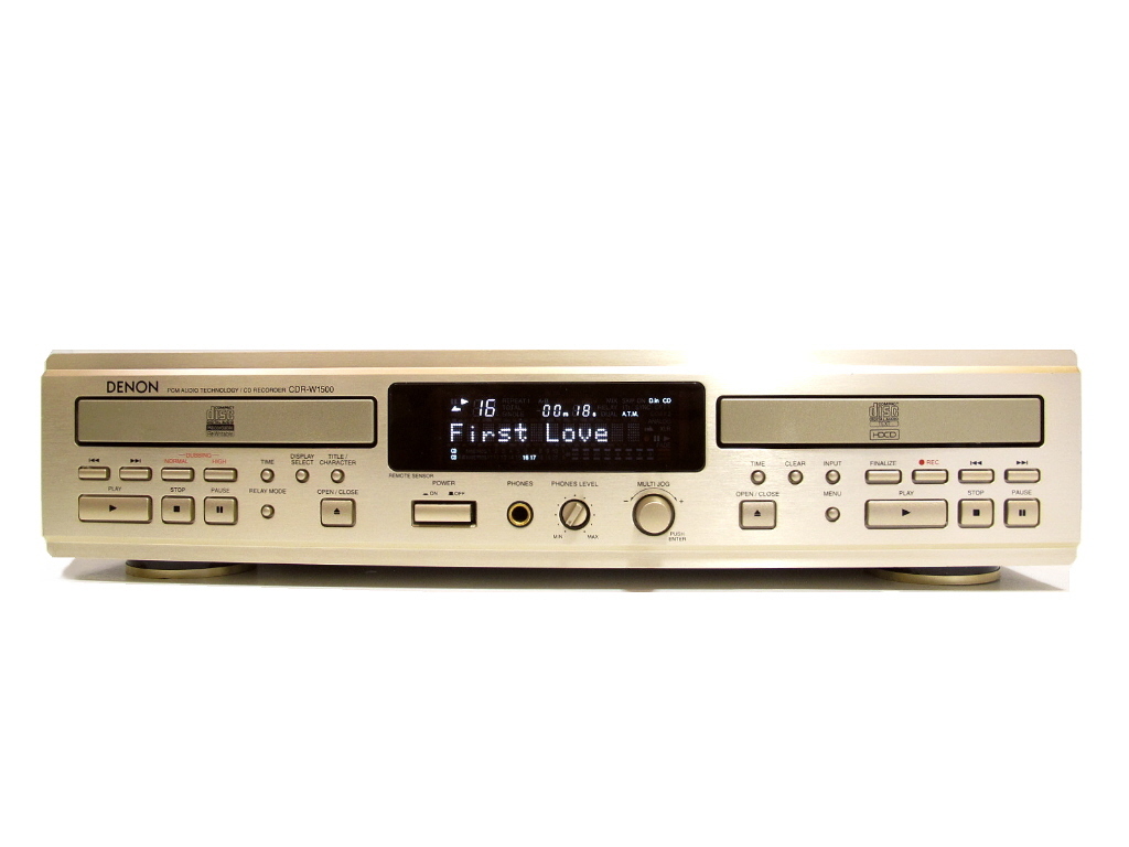 1 pcs .OK*W deck installing DENON CD recorder manual attaching * remote control extra!
