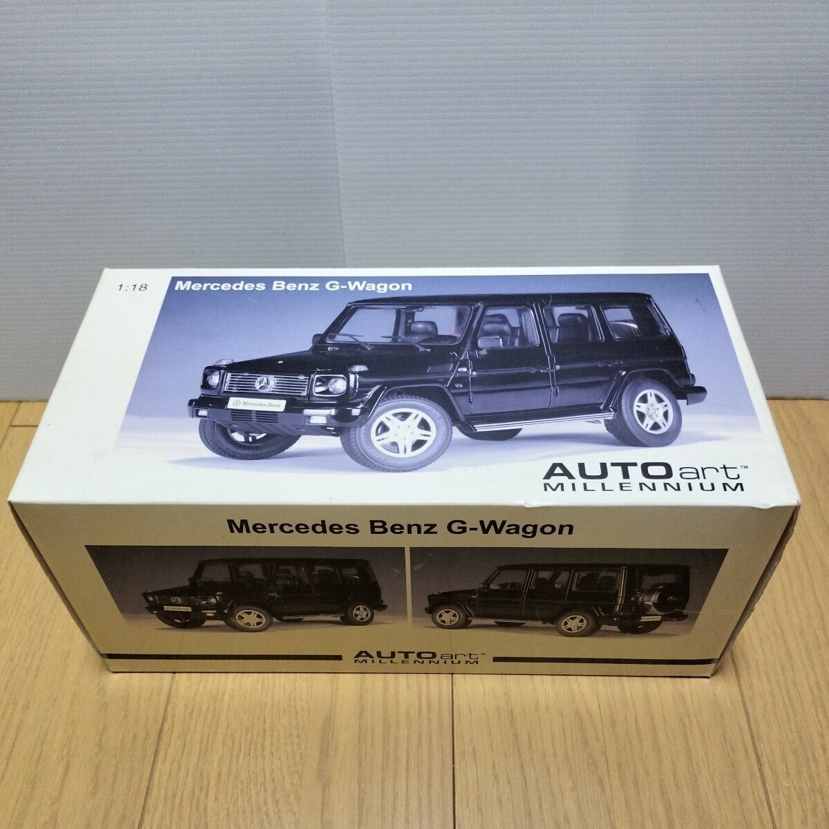 AUTOart【1/18　Mercedes-Benz　G-WAGON】ブラック　メルセデス・ベンツ　G　ミニカー　オートアート_画像1