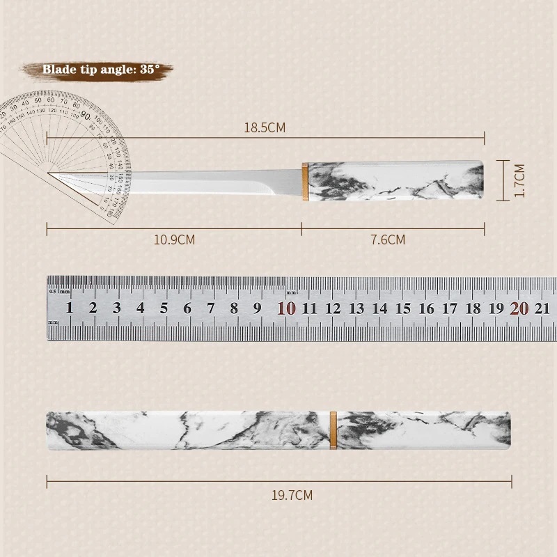  нож ( маленький меч ) мрамор -1