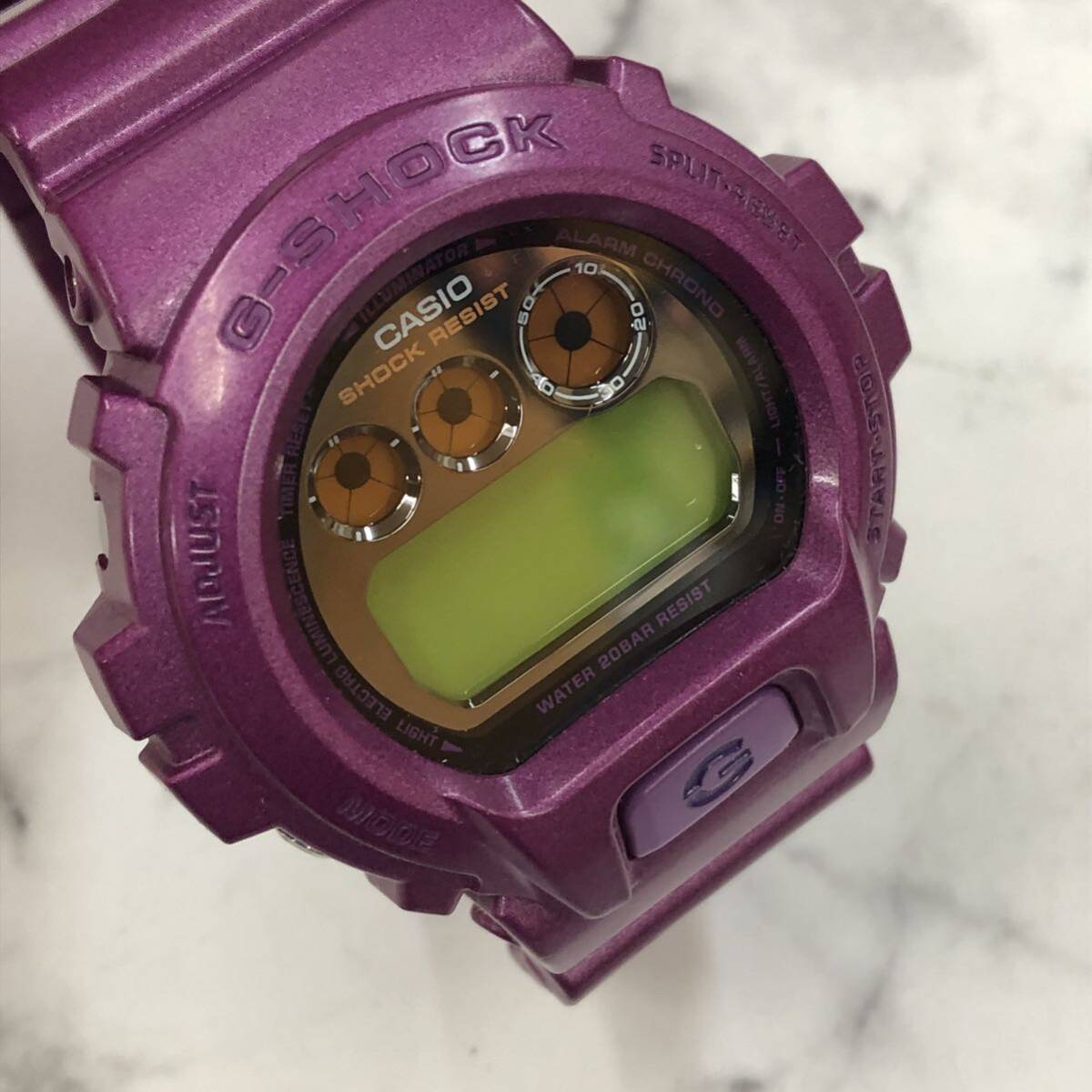 ★CASIO カシオ G-SHOCK ジーショック DW-6900NB 不動品 パープル の画像1