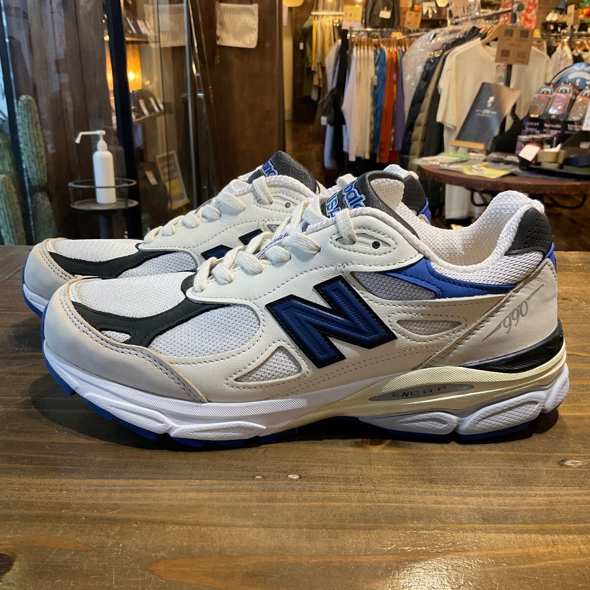 New Balance ニューバランス M990WB3 ローカットスニーカー size 27cm 美中古品 本体のみ_画像1