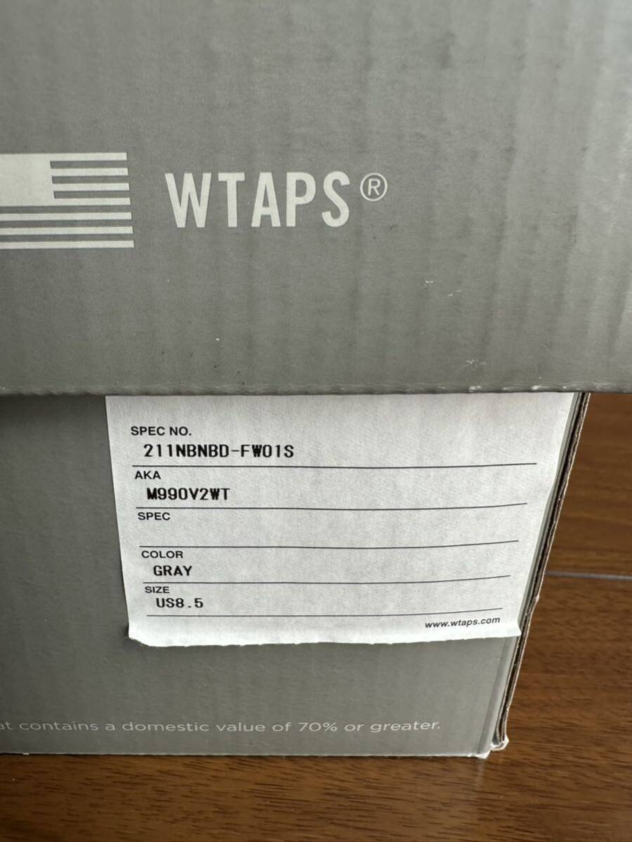 Wtaps New balance M990WT2 26.5cm us8.5 m990wt2 ニューバランス ダブルタップス v4 v5 v6 992 の画像8