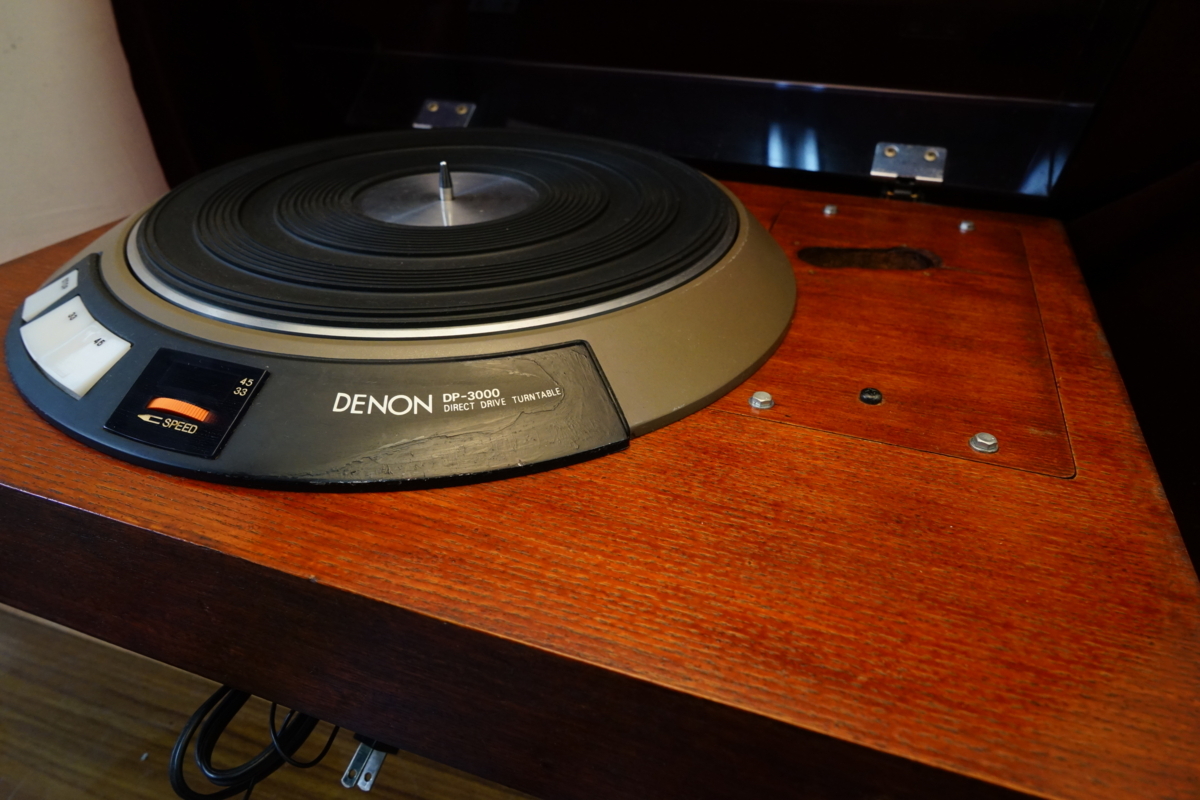 A&P DENON;:DP3000+DK100F レコードプレーヤー:ア－ム無USED_画像6