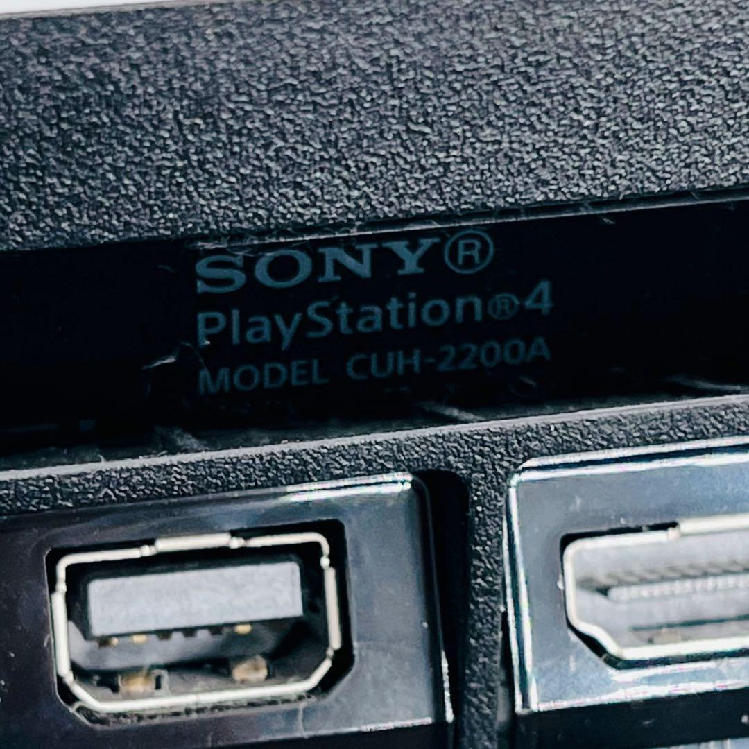 【FW7.00】SONY PS4 プレステ4 CUH-2200A 500GB ジェット ブラック 付属完品 FW9.00以下 箱あり_画像8