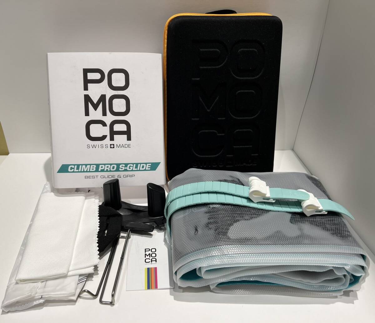 【OMO138YS】POMOKA ポモカ CLIMB PRO S-GLIDE クライム プロ Sグライド 140mm クライミングスキン シール スキー アウトドア 未使用保管品の画像1