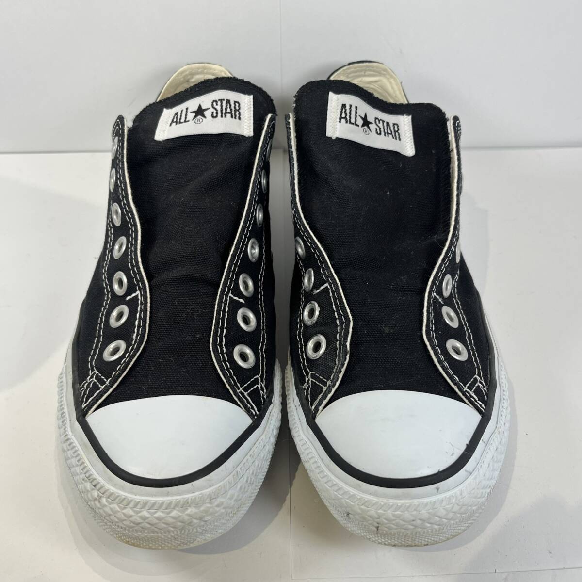 【OFS550ST】CONVERSE ALL STAR コンバース オールスター 1C238 スリッポン ブラック 27.5cm スニーカー 靴の画像2
