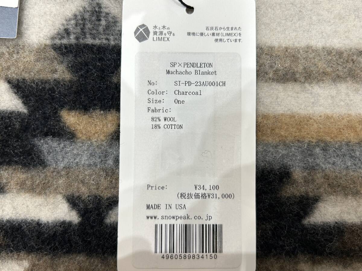 [OMO251YS]SP×PENDLETON Snow Peak × авторучка доллар тонн Muchacho Blanket покрывало уличный кемпинг альпинизм не использовался хранение товар 