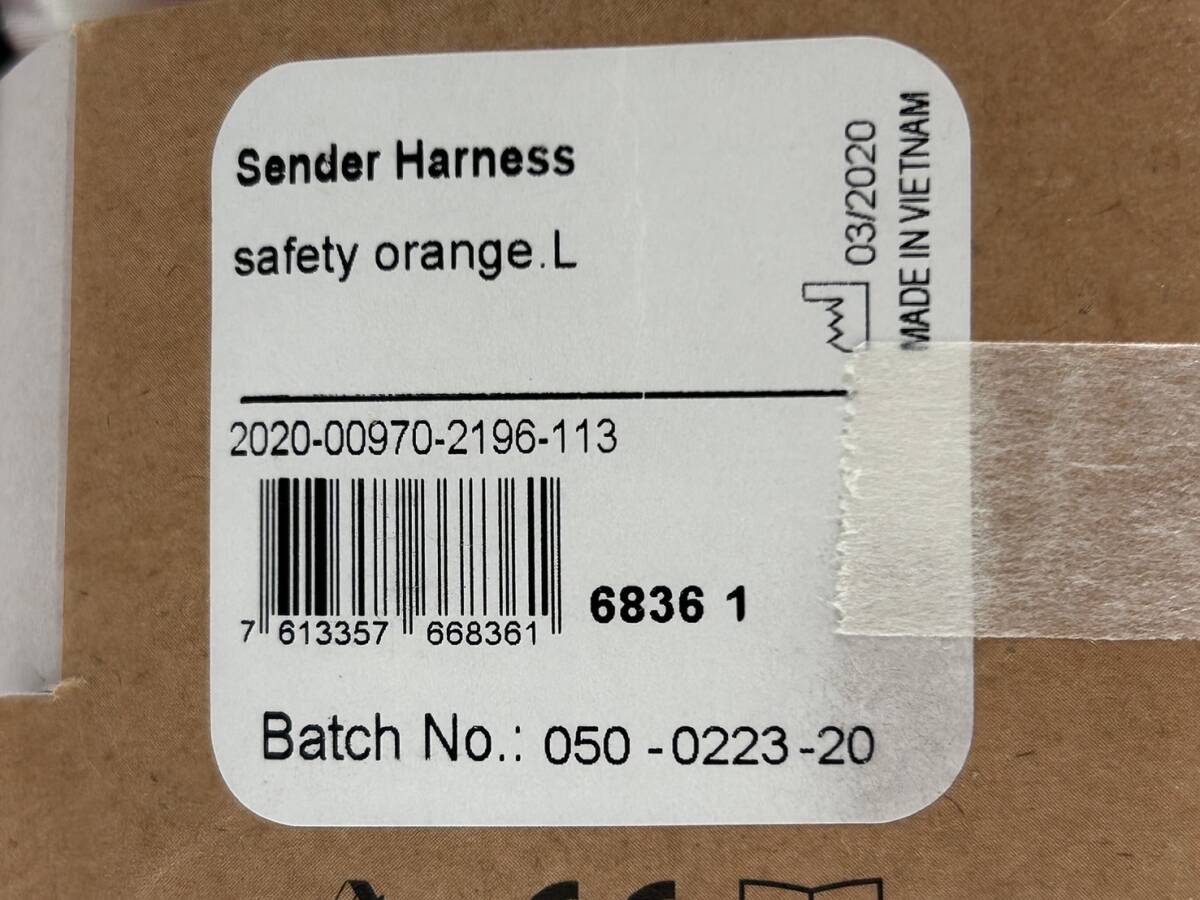 【OMO292YS】MAMMUT マムート Sender Light Harness センダーライトハーネス サイズL オレンジ スポーツ クライミング 未使用保管品の画像6