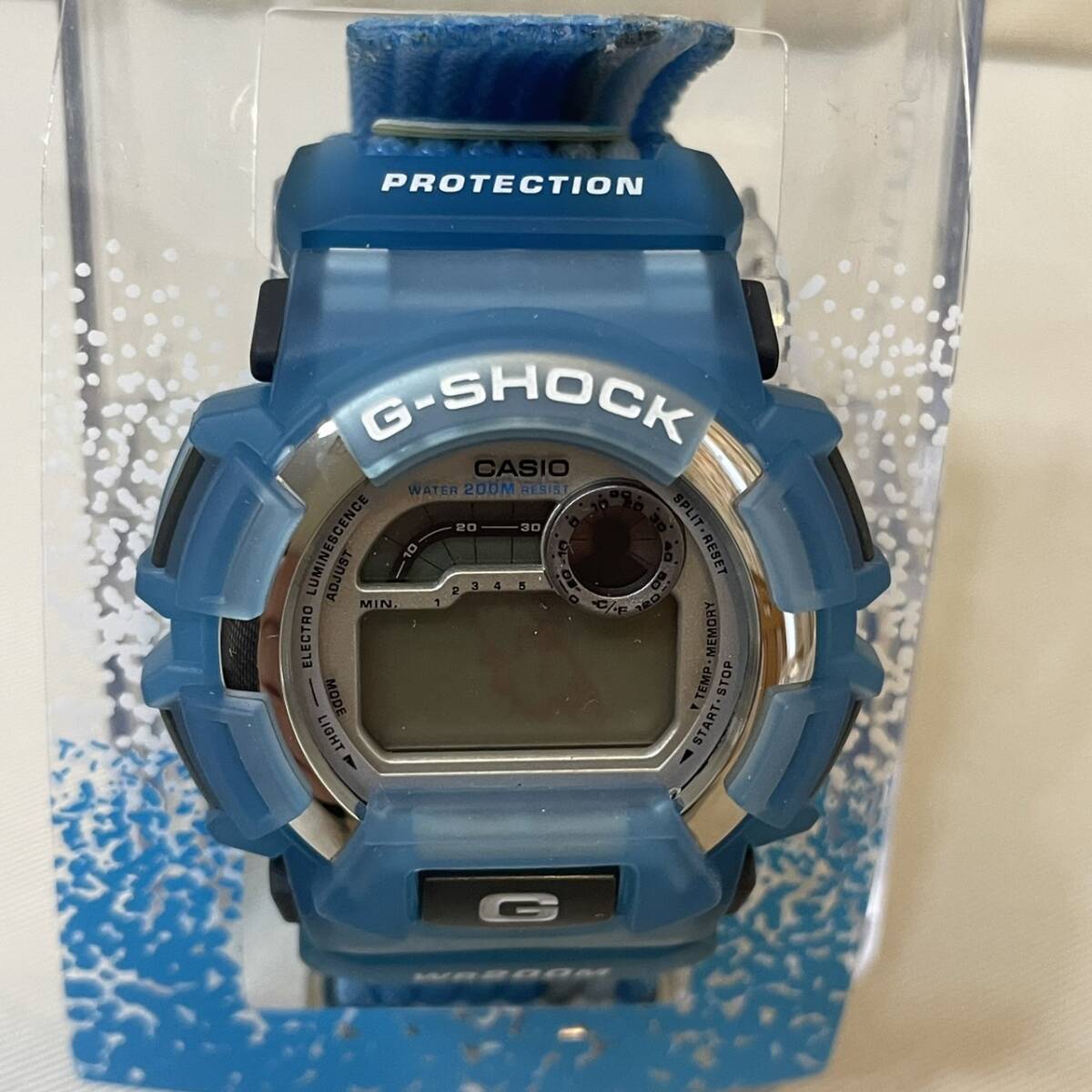 CASIO Casio G-SHOCK цифровой наручные часы DW-003XS G-SHOCK WR200M X-treme прозрачный голубой 