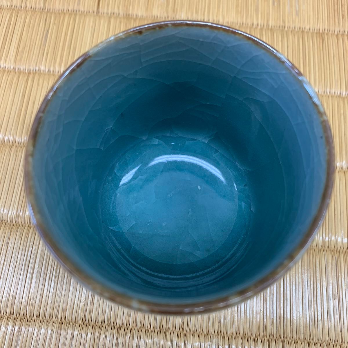 原口卓士　青瓷湯呑　青磁　 茶碗 陶器 京焼
