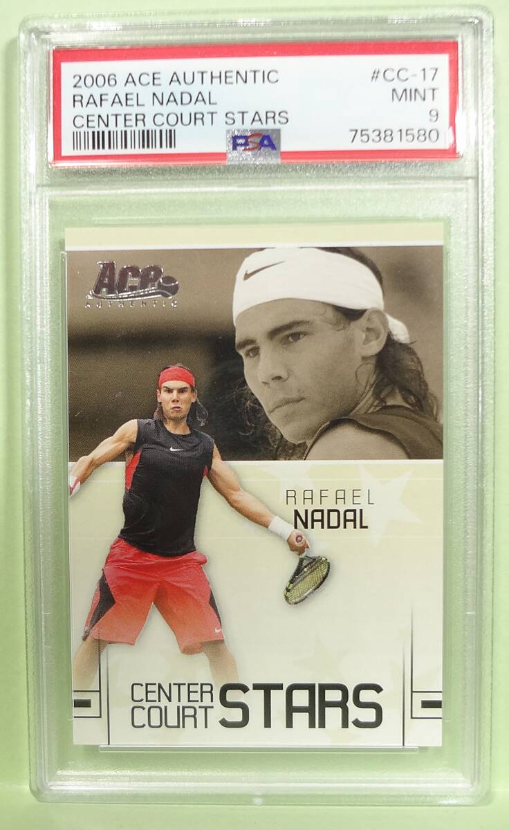 テニス　2006 Ace Authentic Center Court Stars Rafael Nadal　＃CC-17　PSA9_画像2