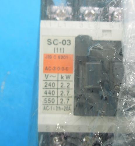 SC-03 コイル200/220V 1a　電磁接触器　富士電機　未使用品_画像3