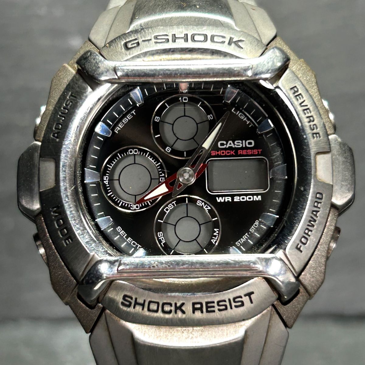 CASIO カシオ G-SHOCK ジーショック コックピット G-511D-1AV 腕時計 クオーツ アナデジ ステンレススチール 多機能 メンズ ブラック文字盤の画像3