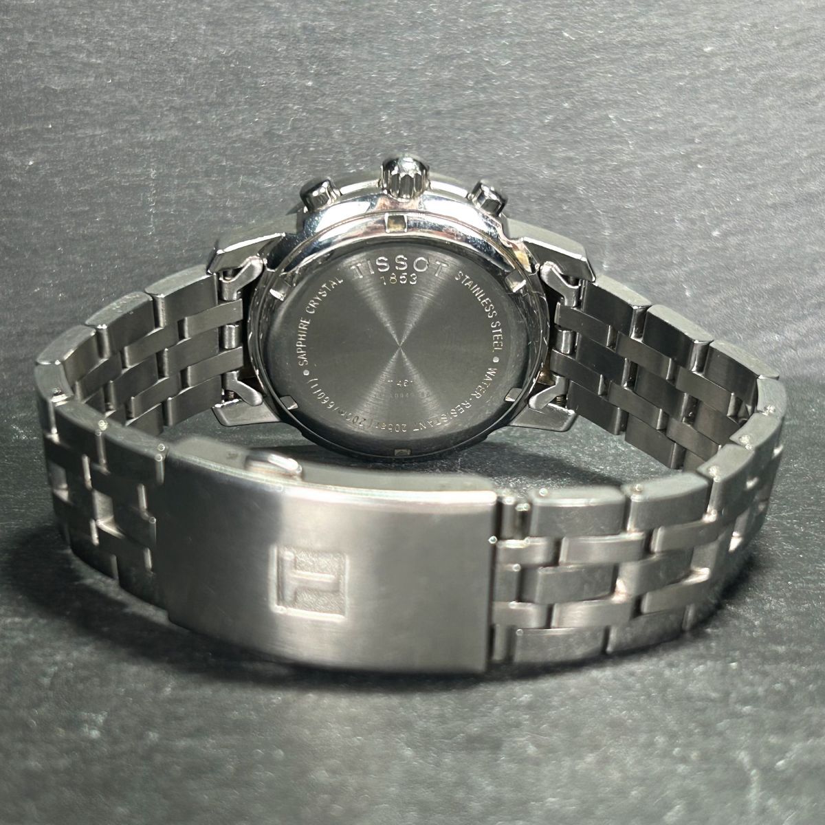 美品 TISSOT ティソ PRC200 T114.417.11.057.00 腕時計 クオーツ アナログ クロノグラフ カレンダー ステンレススチール 新品電池交換済みの画像6