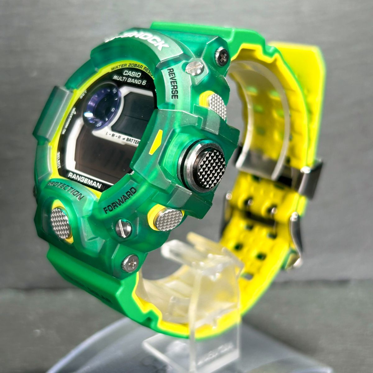 Love The Sea And The Earth 希少 超美品 CASIO カシオ G-SHOCK ジーショック レンジマン マルチバンド6 電波ソーラー 腕時計 GW-9401KJ-3の画像6